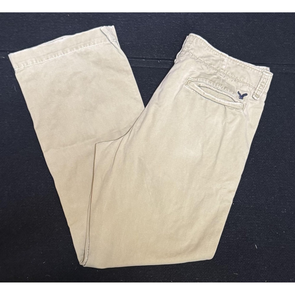 American Eagle Outfitters Pants Mens 34x34 Beige AE Khaki Straight Canvas Chino